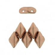 Matubo GemDuo kralen 8x5mm Matte - Metallic bronze copper